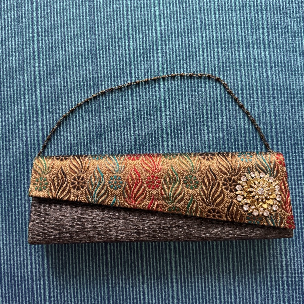 Gold and Black Clutch